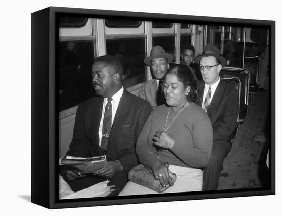 MLK Abernathy Ride Bus 1956-Harold Valentine-Framed Premier Image Canvas