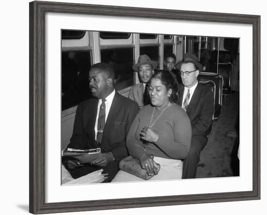 MLK Abernathy Ride Bus 1956-Harold Valentine-Framed Photographic Print