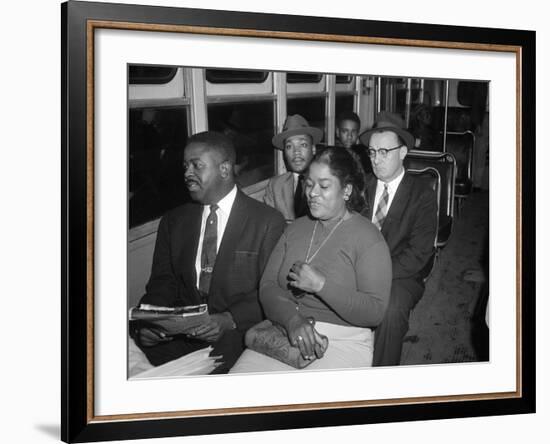 MLK Abernathy Ride Bus 1956-Harold Valentine-Framed Photographic Print