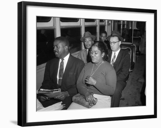 MLK Abernathy Ride Bus 1956-Harold Valentine-Framed Photographic Print