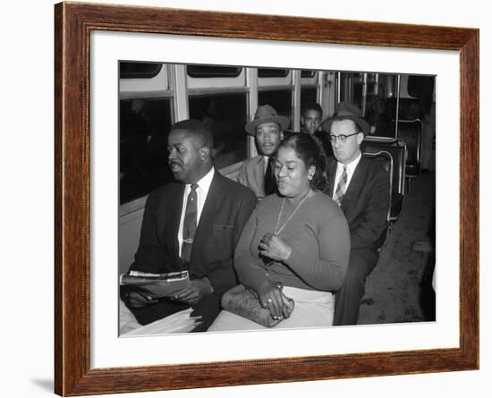 MLK Abernathy Ride Bus 1956-Harold Valentine-Framed Photographic Print