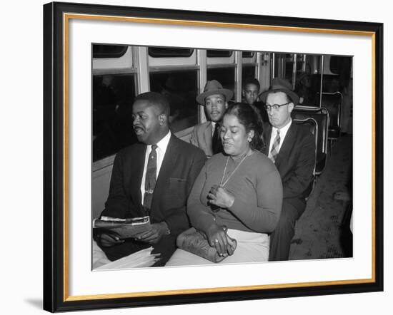 MLK Abernathy Ride Bus 1956-Harold Valentine-Framed Photographic Print