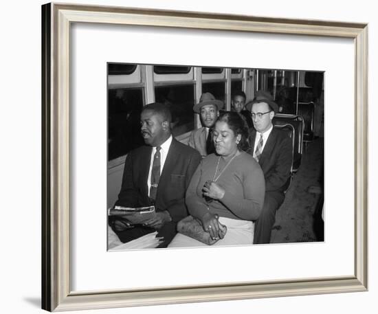 MLK Abernathy Ride Bus 1956-Harold Valentine-Framed Photographic Print