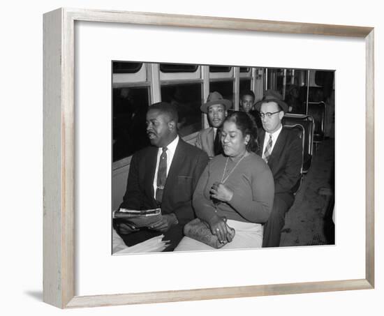 MLK Abernathy Ride Bus 1956-Harold Valentine-Framed Photographic Print