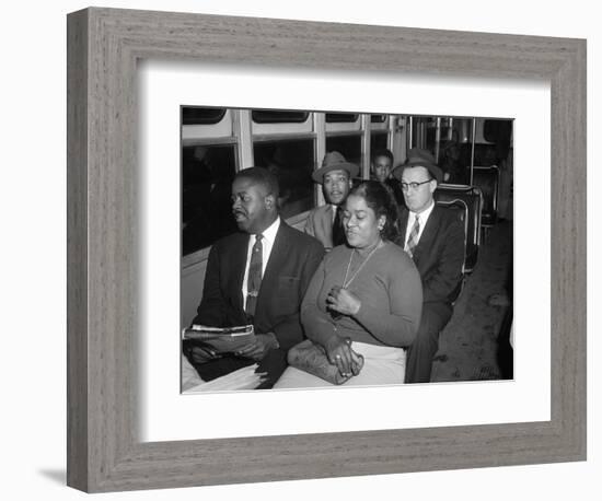 MLK Abernathy Ride Bus 1956-Harold Valentine-Framed Photographic Print