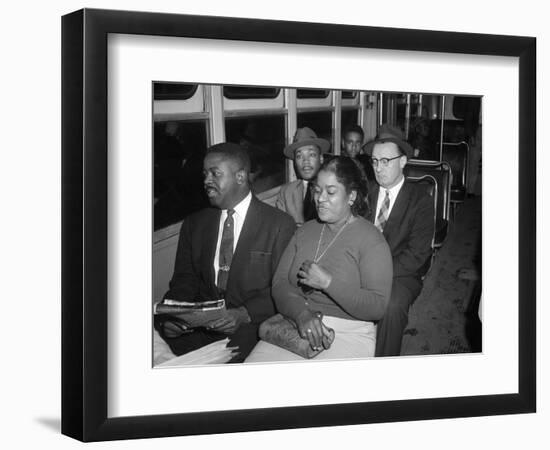 MLK Abernathy Ride Bus 1956-Harold Valentine-Framed Photographic Print