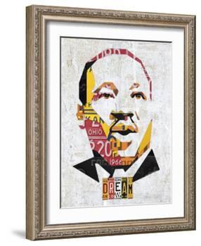MLK Dream Portrait-Design Turnpike-Framed Giclee Print