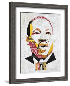 MLK Dream Portrait-Design Turnpike-Framed Giclee Print