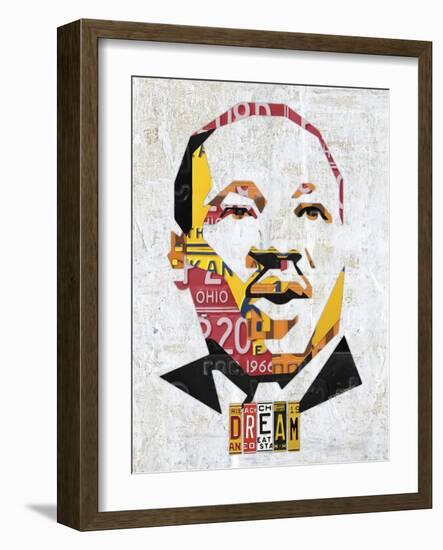 MLK Dream Portrait-Design Turnpike-Framed Giclee Print