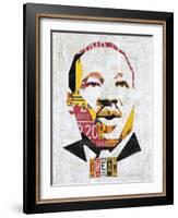 MLK Dream Portrait-Design Turnpike-Framed Giclee Print