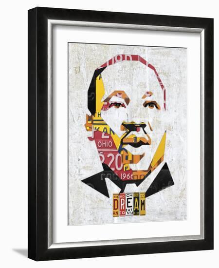 MLK Dream Portrait-Design Turnpike-Framed Giclee Print