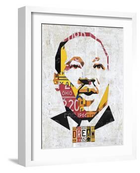 MLK Dream Portrait-Design Turnpike-Framed Giclee Print