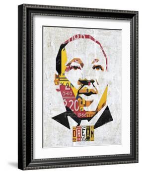 MLK Dream Portrait-Design Turnpike-Framed Giclee Print