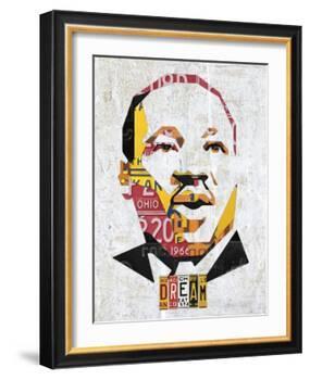 MLK Dream Portrait-Design Turnpike-Framed Giclee Print