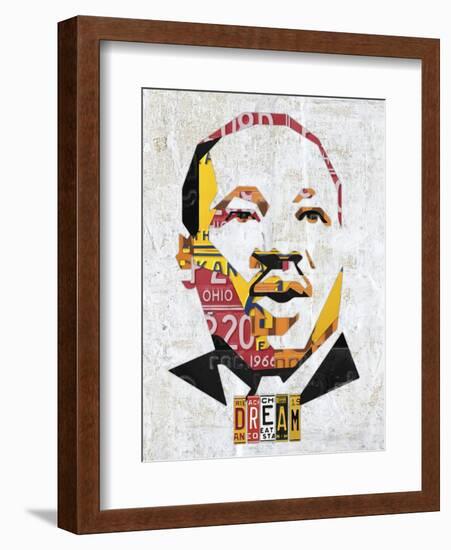 MLK Dream Portrait-Design Turnpike-Framed Giclee Print