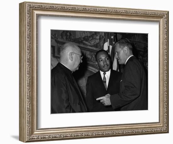 MLK Spellman Rockefeller 1962-Associated Press-Framed Photographic Print