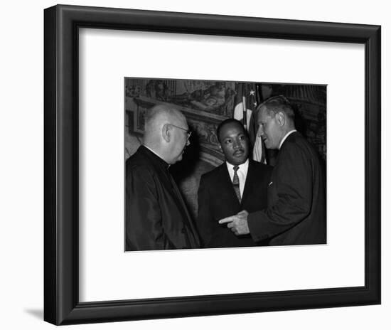 MLK Spellman Rockefeller 1962-Associated Press-Framed Photographic Print