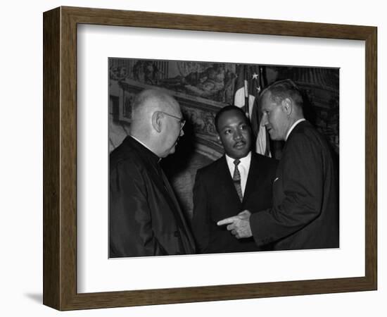 MLK Spellman Rockefeller 1962-Associated Press-Framed Photographic Print