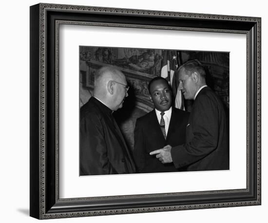 MLK Spellman Rockefeller 1962-Associated Press-Framed Photographic Print