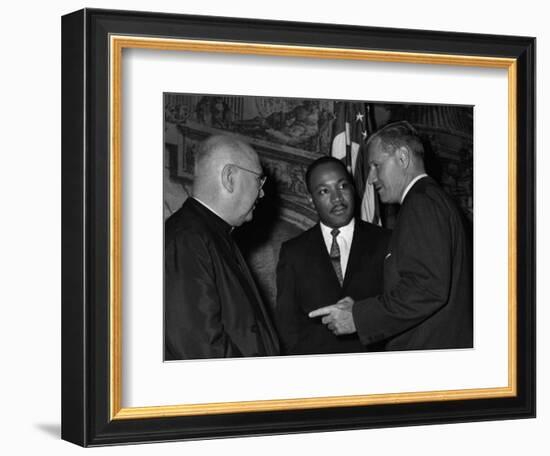 MLK Spellman Rockefeller 1962-Associated Press-Framed Photographic Print