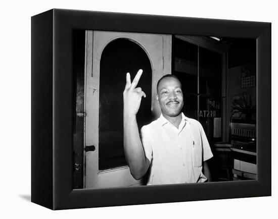 MLK St Augustine Boycott 1964-null-Framed Premier Image Canvas