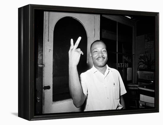 MLK St Augustine Boycott 1964-null-Framed Premier Image Canvas