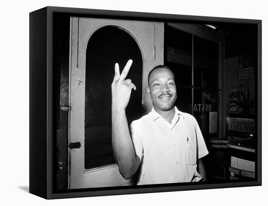 MLK St Augustine Boycott 1964-null-Framed Premier Image Canvas