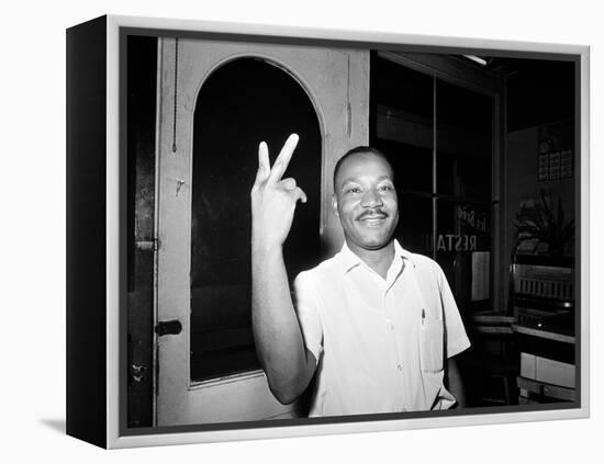 MLK St Augustine Boycott 1964-null-Framed Premier Image Canvas