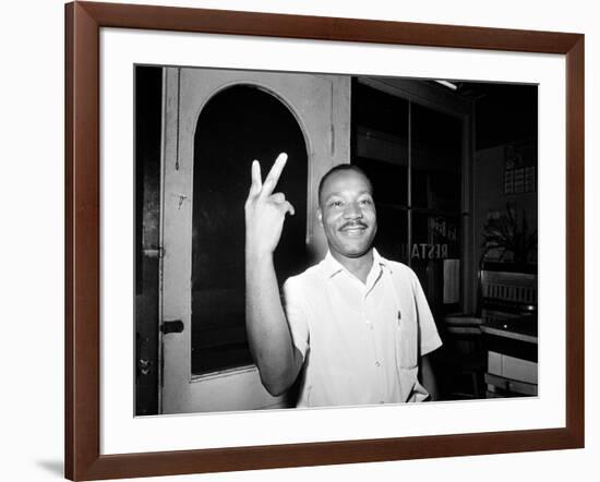 MLK St Augustine Boycott 1964-null-Framed Premium Photographic Print