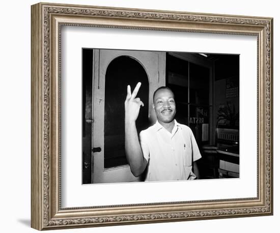 MLK St Augustine Boycott 1964-null-Framed Premium Photographic Print