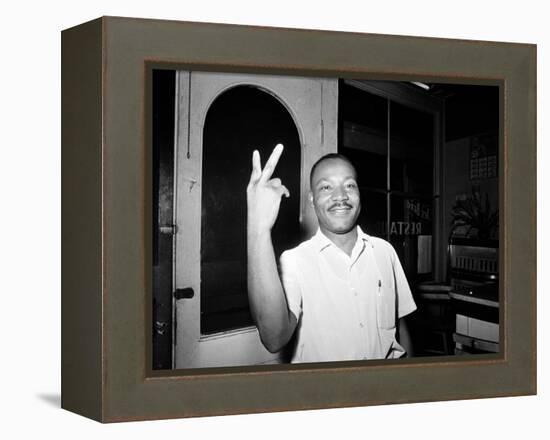 MLK St Augustine Boycott 1964-null-Framed Premier Image Canvas