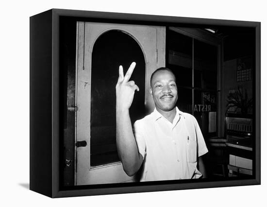 MLK St Augustine Boycott 1964-null-Framed Premier Image Canvas