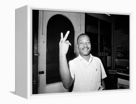 MLK St Augustine Boycott 1964-null-Framed Premier Image Canvas