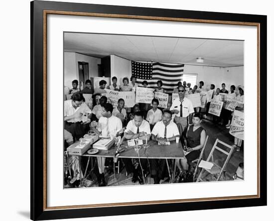 MLK St Augustine Boycott 1964-null-Framed Photographic Print