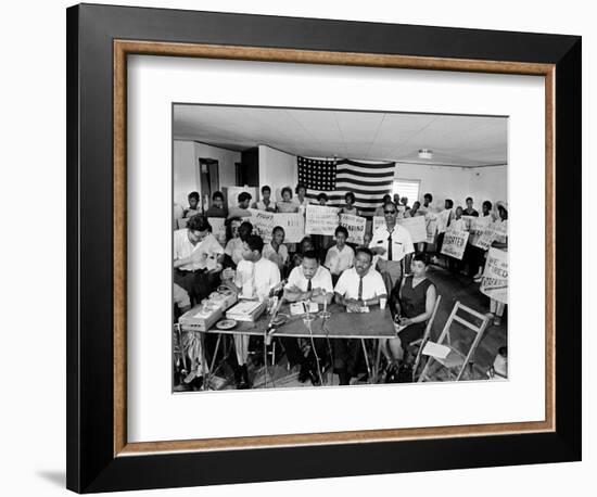 MLK St Augustine Boycott 1964-null-Framed Photographic Print