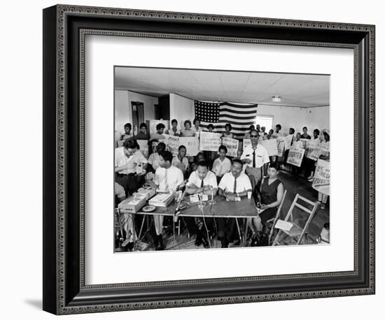 MLK St Augustine Boycott 1964-null-Framed Photographic Print