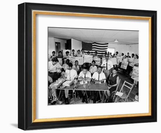 MLK St Augustine Boycott 1964-null-Framed Photographic Print