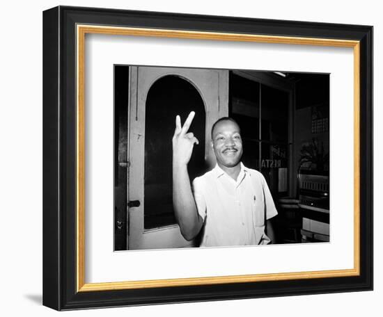 MLK St Augustine Boycott 1964--Framed Photographic Print