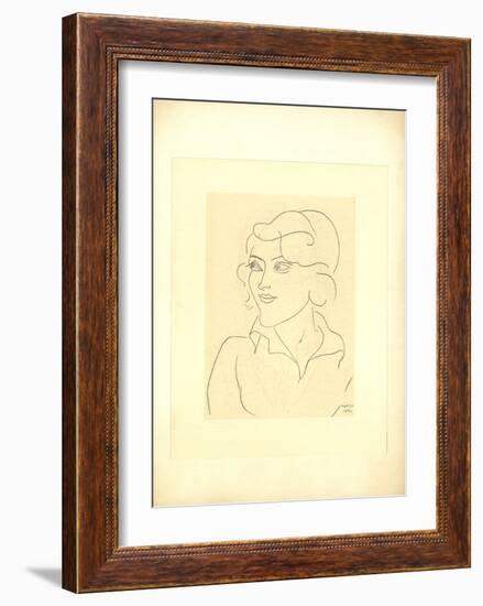 Mlle Annelies Nelck-Henri Matisse-Framed Premium Edition