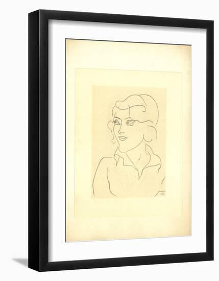 Mlle Annelies Nelck-Henri Matisse-Framed Premium Edition