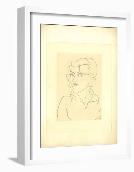 Mlle Annelies Nelck-Henri Matisse-Framed Premium Edition