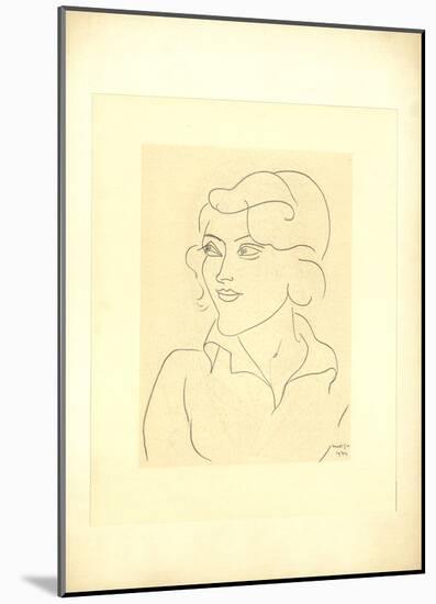 Mlle Annelies Nelck-Henri Matisse-Mounted Premium Edition