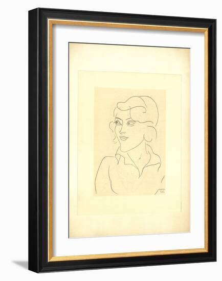 Mlle Annelies Nelck-Henri Matisse-Framed Premium Edition