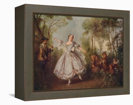 'Mlle. Camargo Dancing', 1730, (c1915)-Nicolas Lancret-Framed Premier Image Canvas