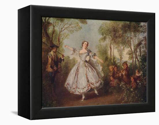 'Mlle. Camargo Dancing', 1730, (c1915)-Nicolas Lancret-Framed Premier Image Canvas