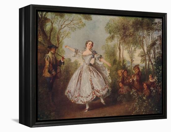 'Mlle. Camargo Dancing', 1730, (c1915)-Nicolas Lancret-Framed Premier Image Canvas