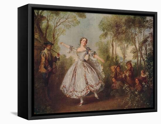 'Mlle. Camargo Dancing', 1730, (c1915)-Nicolas Lancret-Framed Premier Image Canvas
