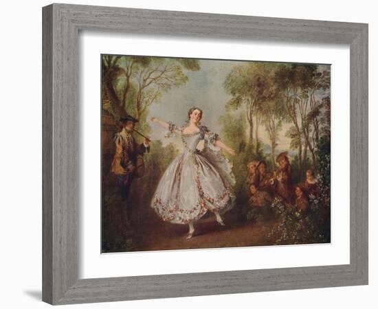 'Mlle. Camargo Dancing', 1730, (c1915)-Nicolas Lancret-Framed Giclee Print