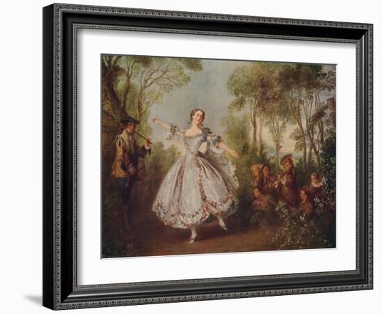 'Mlle. Camargo Dancing', 1730, (c1915)-Nicolas Lancret-Framed Giclee Print