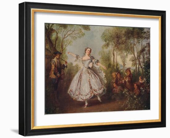 'Mlle. Camargo Dancing', 1730, (c1915)-Nicolas Lancret-Framed Giclee Print